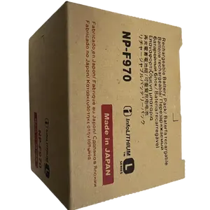 Macchina fotografica professionale di alta qualità Mini batteria batteria a lunga durata fotocamera NP-F970 batteria np f970 pacchetto di carta