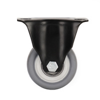 Roulettes pivotantes rigides pour meubles légers de petite taille, 3 pouces, 1,5 pouce, 2 pouces, 2,5 pouces, roulettes en TPR