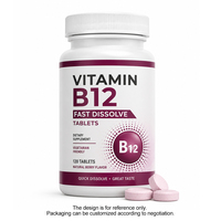 Vitamine B12 Snel Oplossende Tabletten 1000 Mcg voor Energie Ondersteuning