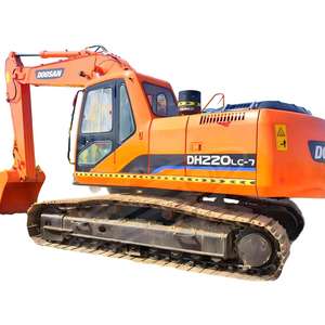 Excavatrice sur chenilles hydraulique Doosan DH220LC-7 99% neuve, 22 tonnes, d'occasion, garantie 1 an, haute efficacité, à vendre - Product Image 1