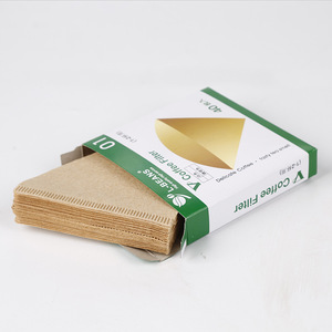 Filtre à café en papier en forme de V L-Beans, forme conique, pour 1-2 portions, filtre pour cafetière à filtre V01, couleur unie - Product Image 2