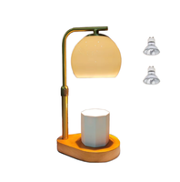 Fabricant d'emballages pour lampes d'aromathérapie en métal, Source Atmosphere Lamp, lampe chauffe-bougie LED à intensité variable de style américain avec base en métal