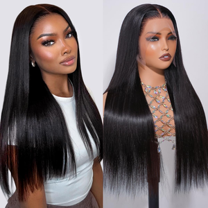 Peluca de encaje 13*4 al por mayor, lisa, con cola recortada, cutícula alineada, cabello Remy brasileño virgen para mujeres afroamericanas, densidad del 310% - Product Image 2