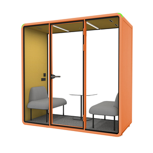 บูธโทรศัพท์ส่วนตัวแบบกันเสียงสำหรับ 2 คน รุ่น Acoustic Pod สำหรับการประชุมในร่ม บูธโทรศัพท์สำนักงาน - Product Image 6