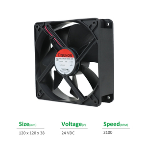 Sunon EEC0382B3-000C-A99 120x120x38มม. 24VDC 130mA 3.1W 2100RPM 93CFM vapo แบริ่งตู้ไฟฟ้าอินเวอร์เตอร์พัดลมระบายความร้อนตามแนวแกน - Product Image 2