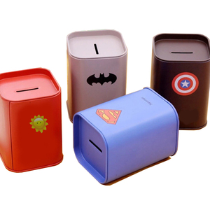Caja de hojalata de tamaño pequeño para niños, papelería de dibujos animados impresa personalizada, embalaje de Metal <span class=keywords><strong>rectangular</strong></span>, caja de hojalata - Product Image 3