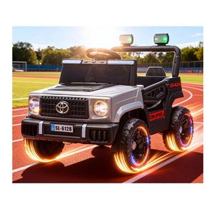 TOYSRUNNER Voiture électrique pour enfants à batterie, double moteur 6V4Ah, avec fonction de balancement pour l'éveil des compétences, poignée de direction, télécommande et volant - Product Image 5