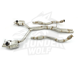 Système d'échappement de haute qualité avec silencieux à valve, ajustement parfait pour <span class=keywords><strong>RS4</strong></span> <span class=keywords><strong>B7</strong></span>/RS5 8T 4.2L <span class=keywords><strong>V8</strong></span>, en acier inoxydable 304, avec tuyaux avant et système d'échappement Catback - Product Image 2