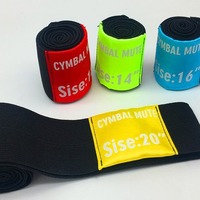 Silencieux pour cymbales de batterie, bande de réduction du son, 14/16/18/20 pouces, accessoire d'instrument de musique