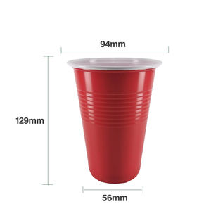 18oz/510ml Rote Einweg-Trinkbecher aus PP-Kunststoff für Partys - Product Image 2