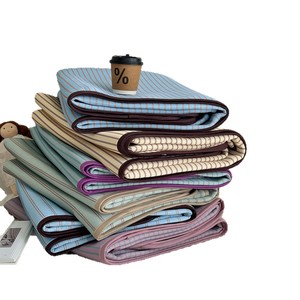 Juego de colchonetas refrescantes de seda helada Hongchang, a rayas y de color liso, 1.2m, 1.5m, 1.8m, para cama, uso doméstico en verano - Product Image 5