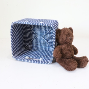 Giỏ dệt hình chữ nhật cỏ biển tự nhiên có tay cầm để lưu trữ, nhà bếp, phòng khách, sử dụng phòng đựng thức ăn - Product Image 3