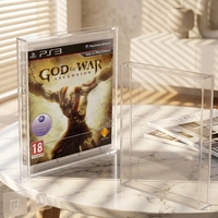 Boîte de rangement pour jeux en acrylique, boîte de présentation transparente anti-poussière, compatible avec la collection de jeux PS5/PS4/PS3/Xbox, boîte en acrylique
