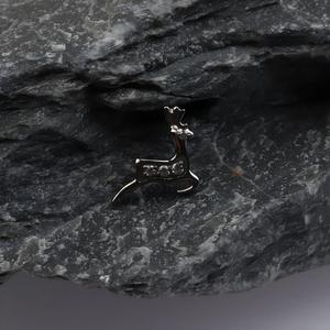 Pendiente <span class=keywords><strong>de</strong></span> Labret <span class=keywords><strong>de</strong></span> <span class=keywords><strong>Titanio</strong></span> Hipoalergénico <span class=keywords><strong>de</strong></span> Grado Implante ASTM F136 con Rosca Interna y Circonita Cúbica, para Bodas, Cristiano, Unisex - Product Image 4