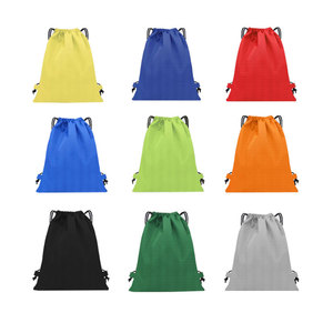 Conception d'impression de logo personnalisé Polyester Basketball Gym Mesh Fitness Sacs à cordon Sports Sac à dos à cordon - Product Image 5