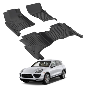Tapis de voiture sur mesure à stabilité renforcée, fabrication de qualité, revêtements de sol automobile, tapis de luxe pour Porsche Cayenne 2011 - Product Image 1