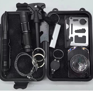 Camping Survival Multi Functional Tool Kit Compact Portable Emergency Gear Outdoor Travel Safety Equipment Aluminum Material - Product Image 2