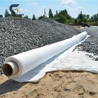 Tissu géotextile non tissé en fibres courtes de polypropylène (PP) pour la construction routière, ferroviaire, le drainage et la filtration
