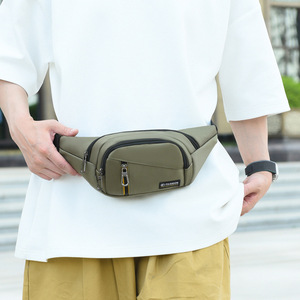 FASHION Men's Chest Bag Y50007 Waterproof Oxford Cloth Leisure Travel Gray Black Military Green Blue - Product Image 2