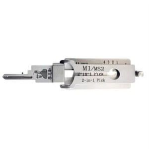 Outil de serrurerie Lishi M1/MS2, crochetage 2-en-1 pour serrures M1/MS2 Master Lock pour porte de maison - Product Image 2