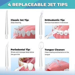 Limpiador <span class=keywords><strong>Dental</strong></span> Eléctrico <span class=keywords><strong>de</strong></span> Uso Doméstico, 3 Modos, Inalámbrico, Recargable por USB, Irrigador Bucal Portátil, Hilo <span class=keywords><strong>Dental</strong></span> <span class=keywords><strong>de</strong></span> <span class=keywords><strong>Agua</strong></span> - Product Image 5