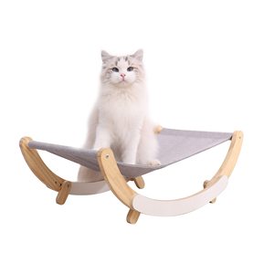 Kursi Ayun Kucing Kayu Desain Baru 2022, Tempat Tidur Hammock Kucing, Furnitur Kucing, Hadiah untuk Kucing - Product Image 4