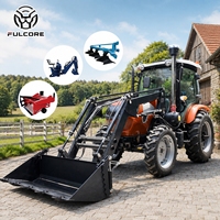 Tracteur agricole FULCORE à performance puissante avec deux sorties hydrauliques pour une utilisation stable sur le terrain en agriculture