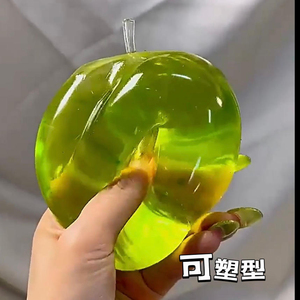 ของเล่นบีบแอปเปิ้ลเขียว ชาเขียวรามูเนะ ของเล่นบีบได้ น้ำตาลมอลต์บีบได้ คืนรูปช้า ติดมือ - Product Image 1