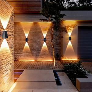 Lámpara <span class=keywords><strong>Solar</strong></span> de Pared con Iluminación Arriba y Abajo, Ultra Alta Luminosidad, LED, para Exteriores, Lámpara de Valla, IP65 Impermeable, para Patio, Jardín, Exterior - Product Image 2
