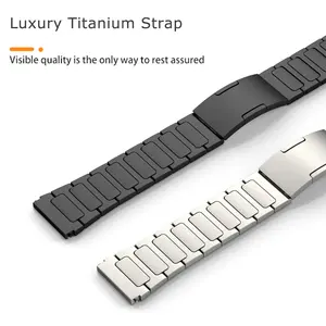 <span class=keywords><strong>Bracelet</strong></span> en titane 22mm pour Huawei Watch4pro Gt3 46 Ultimate Band pour Samsung Watch Gear S3 45mm <span class=keywords><strong>Bracelet</strong></span> en métal pour <span class=keywords><strong>Amazfit</strong></span> <span class=keywords><strong>Gtr</strong></span> 47mm - Product Image 4