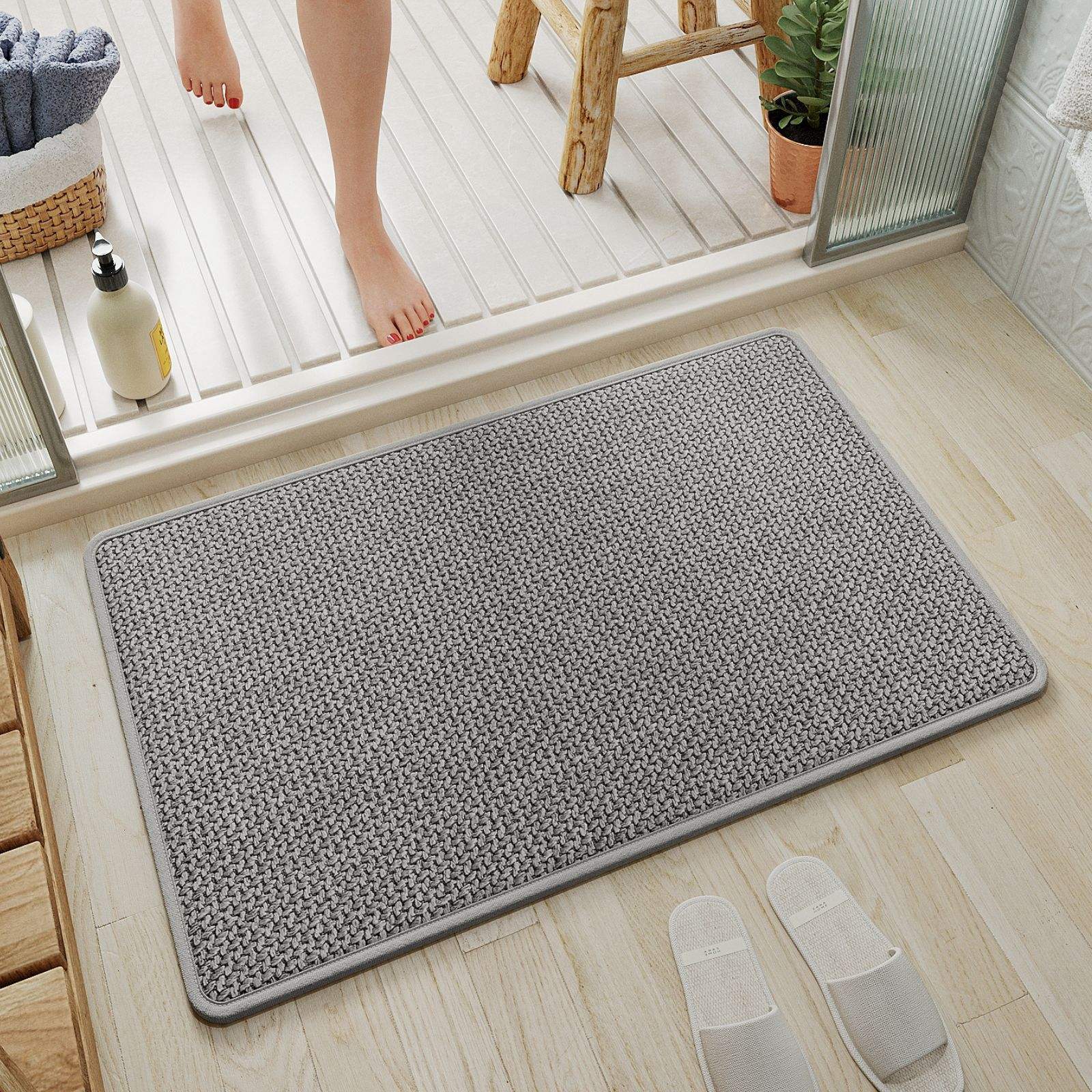 Semelle en caoutchouc de chanvre Sally - élégant tissé rouge