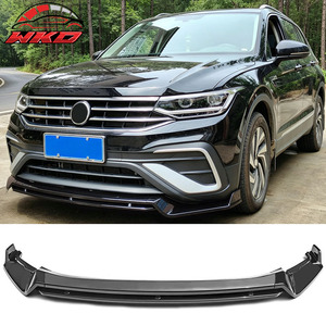 Compatible con VW Tiguan S SE Base 2022-2024, Labio de Parachoques Delantero Estilo IKON, Negro Brillante - Product Image 1