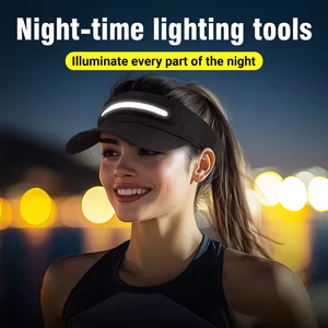 Linx spécial <span class=keywords><strong>casque</strong></span> sans fil outils d'éclairage nocturne rechargeable extérieur ombre Led casquettes avec pour courir équitation jouer au ballon - Product Image 5