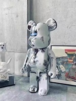Statue d'ours violent personnalisée 400% 1000% pour décoration intérieure de bureau, accessoire décoratif, modèle artisanal en ABS, jouet LR Original