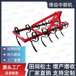 Farm <b>Cultivator</b> 4 Row S Type Spring Tine Medium For Corn Cotton Intercropping Soil Loosening - Product Image 5