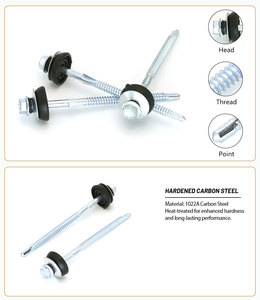 Cánh đầu tự khoan vít với EPDM máy giặt thép không gỉ Lớp 6 cho bánh sandwich Panel kim loại xây dựng cài đặt - Product Image 5