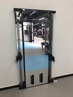 Máquina Smith para Gimnasio, Montada en la Pared, Doble Función, Entrenador de Dominadas de Pie