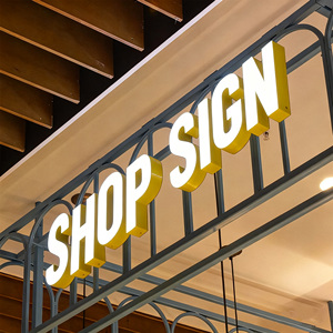 사용자 정의 옥외 광고 라이트 업 프론트 릿 아크릴 조명 기지 사업 간판 Led 채널 편지 사인 연기 가게 표시 - Product Image 1