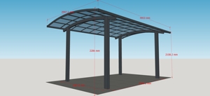 Prix de gros Abri voiture <span class=keywords><strong>garage</strong></span> étanche en aluminium et polycarbonate isolé de haute qualité - Product Image 4