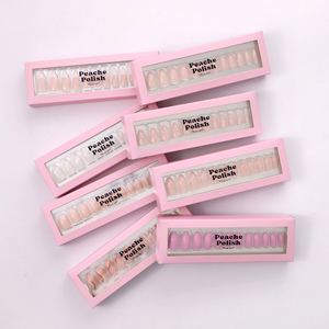 <span class=keywords><strong>Meilleur</strong></span> prix Xianxing Beauty – Vente en gros à prix réduit – 24 <span class=keywords><strong>faux</strong></span> <span class=keywords><strong>ongles</strong></span> imprimés chromés à presser, couvrance totale - Product Image 1
