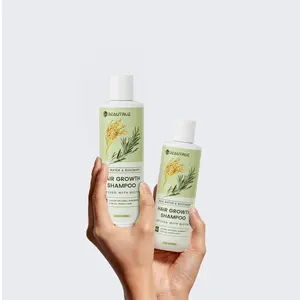 Natural Biotin Rice Water Rosemary Hair Growth Shampoo Wholesale Custom For Men And Women Hair Growth Nourishing Repair Shampoo