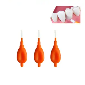 Factory OEM Wholesale Private Label Oral Care Teeth Dental Floss Flosser Flossing Picks Coin shape Interdental Brushes