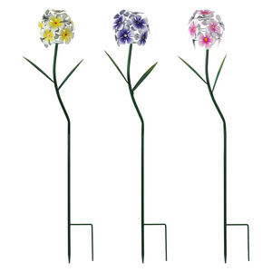 Trois pièces de fleurs en métal insère l'atmosphère de jardin extérieur améliorant la décoration artisanale - Product Image 5