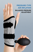 Attelle de soutien du poignet à compression d'air, stabilisateur de poignet gonflable léger pour la récupération sportive