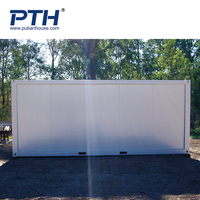 Casas Contenedor Prefabricadas Estándar AU de PTH Factory Supply, Villas de Lujo con Paneles Sándwich de Acero, Instalación Modular Rápida
