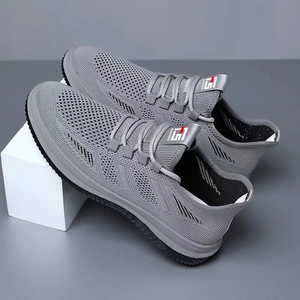 Flyweave new summer mesh breathable casual <b>shoes</b> with <b>soft</b> sole and anti-slip feature, simple and fashionable sports <b>shoes</b> - Product Image 1