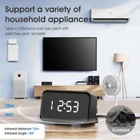 Télécommande universelle IR intelligente WIFI Tuya série C-Smart avec affichage de l'heure LED pour ventilateur, téléviseur, lecteur DVD, climatiseur