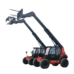 Barato <span class=keywords><strong>3</strong></span> 4 5 <span class=keywords><strong>ton</strong></span> Todas las ruedas conducen la carretilla elevadora del terreno áspero 4x4 Elevador telescópico con accesorio de abrazadera de pacas - Product Image 3