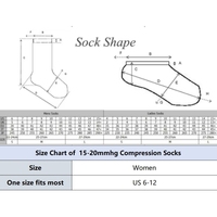 Chaussettes de compression montantes personnalisées pour femmes, 15-20 mmHg, pour la course et les infirmières, unisexe, collection 2026, vente chaude