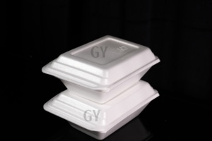 Boîte alimentaire Récipients en mousse Récipients à emporter en mousse Boîtes en mousse à usage unique Boîte à grille plate Boîte à trois compartiments Boîte rectangulaire - Product Image 5